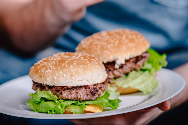 Burgers and sausages Burgers and sausages