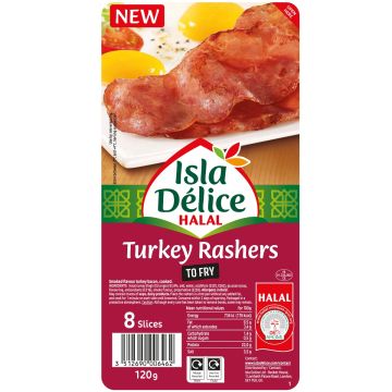 Turkey Rashers (Isla Delice) 120g