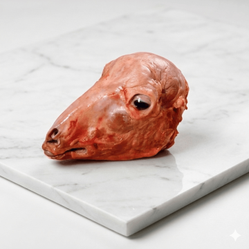 Lamb Head Without Skin