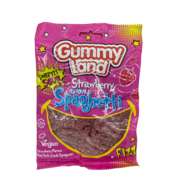 Gummy Land Fizzy Strawberry Spaghetti (150g)
