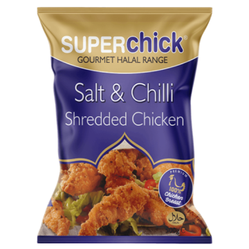 Superchick Salt & Chilli Shredded Chicken (500g)