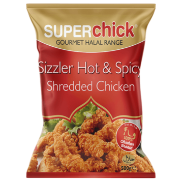 Superchick Sizzler Shredded Chicken Strips (500g)