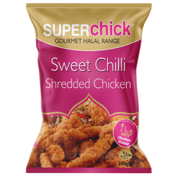 Superchick Sweet Chilli Shredded Chicken (500g)