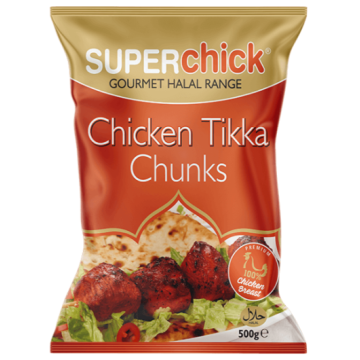 Superchick Chicken Tikka Chunks (500g)