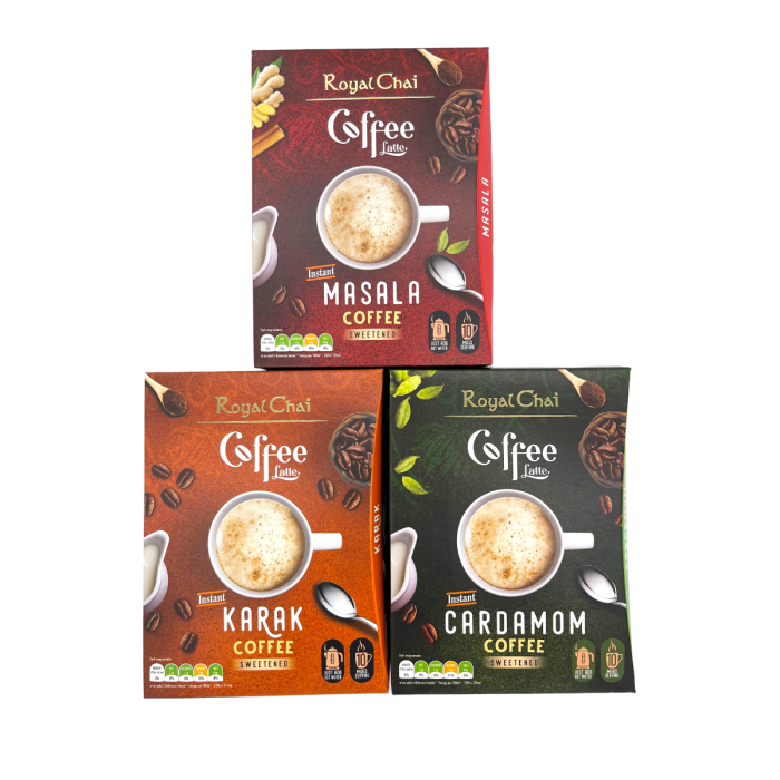 Picture of Royal Chai Coffee Latte Instant Bundle Pack Picture of Royal Chai Coffee Latte Instant Bundle Pack