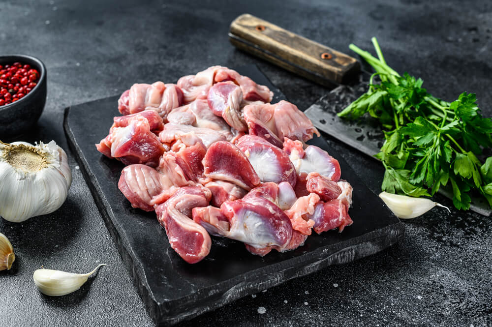 Does gizzard increase cholesterol?