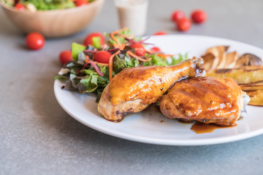 Grilled Vinegar Chicken Thighs and Drumsticks