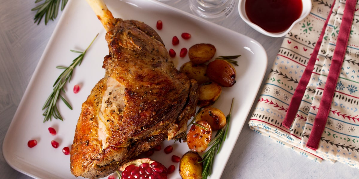 Spicy BBQ lamb leg