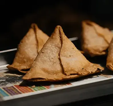 Halal frozen chicken samosas — party snacks delivered UK