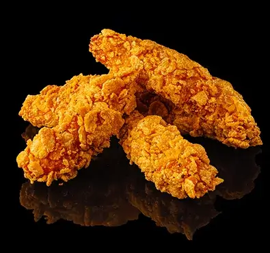 Halal frozen crispy chicken strips — quick snack from Tariq Halal