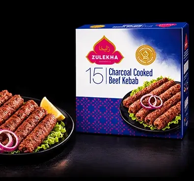 Halal kebab products from Zabeeha brand — fresh and frozen available online